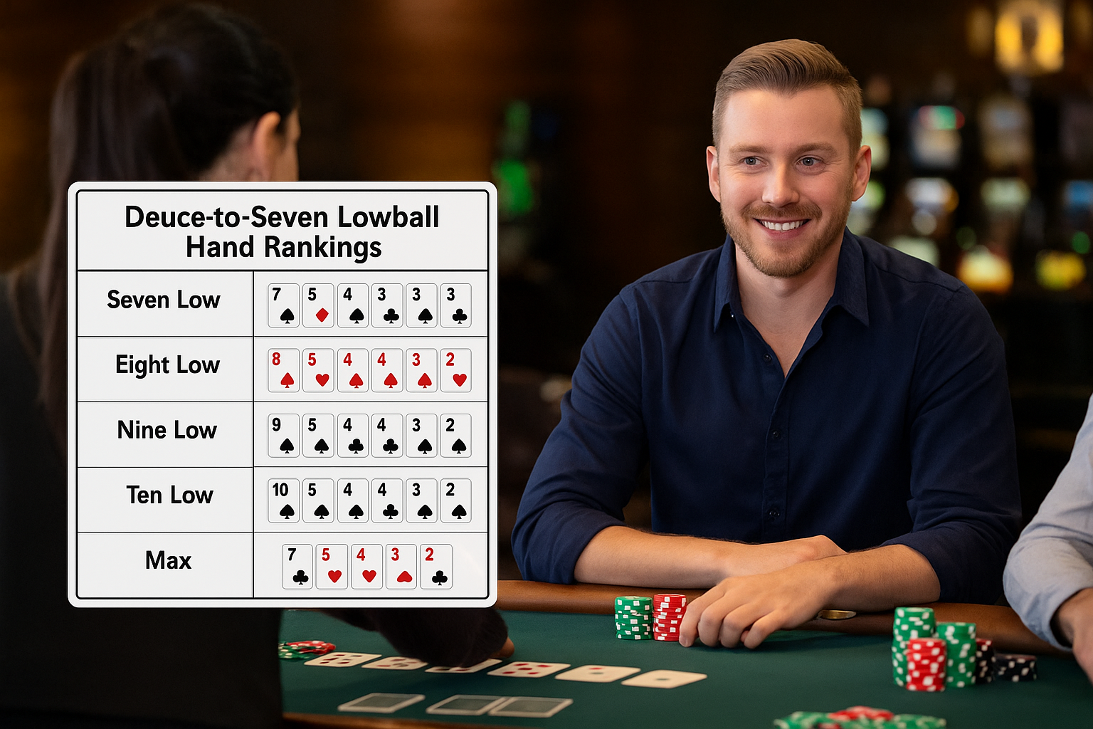 Analyse des mains au Poker Deuce-to-Seven Lowball : Ce que vous devez savoir