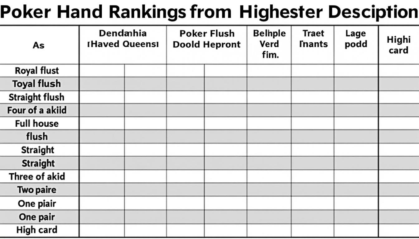 découvrez le classement des mains au poker et apprenez les bases essentielles pour optimiser vos chances de gagner à chaque partie.