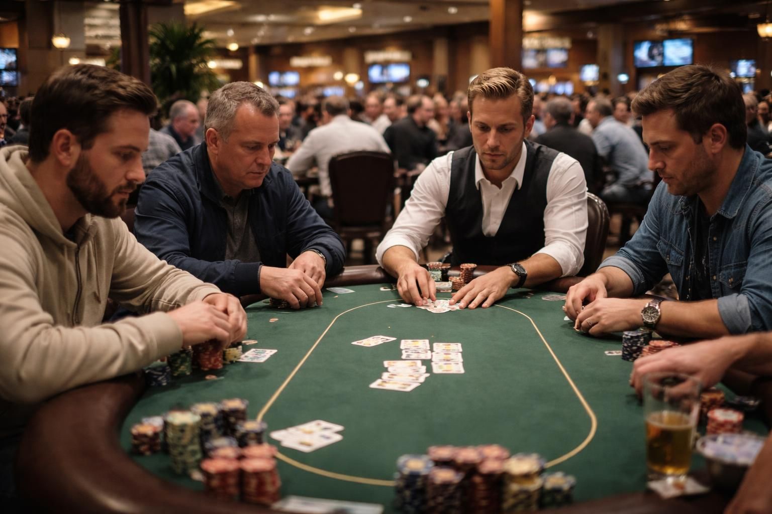 découvrez l'ambiance unique de la salle de poker bicycle casino à bell gardens, usa, un lieu incontournable pour les passionnés de poker avec des tournois excitants et un cadre convivial.