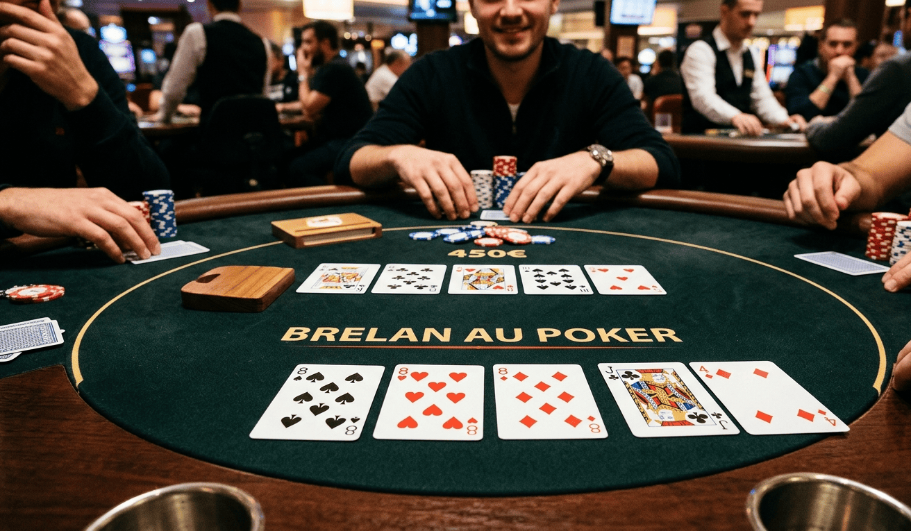 brelan au Poker